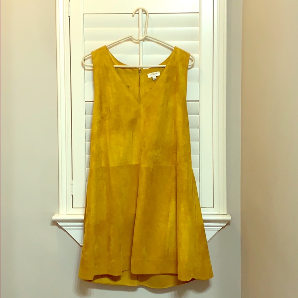 Mustard Suede Dress